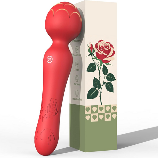 OKEECA Waterproof Magic Wand Vibrator – Clitoral, G-Spot & Nipple Stimulator with 9 Powerful Vibration Modes