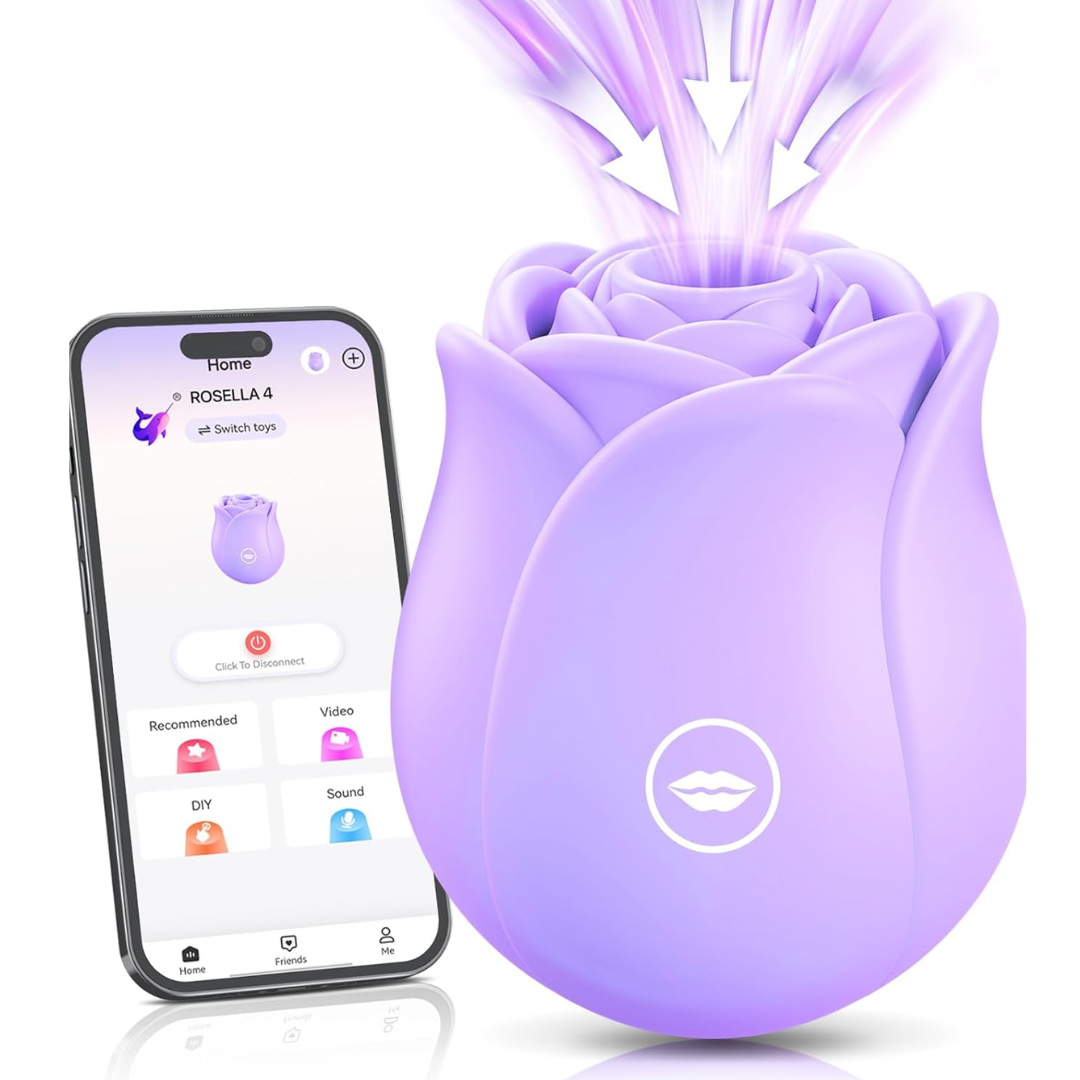 BIG SHOCKED Rose Clitoral Suction Vibrator – 10 Suction Modes, Compact & Travel-Friendly