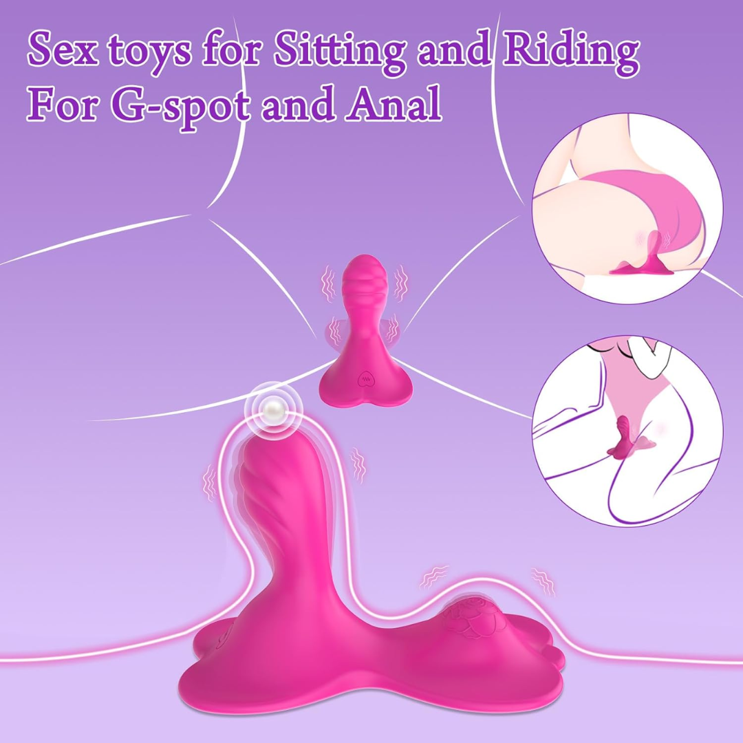 Aroraco 3-in-1 Remote Control App Vibrator – 9+9 Modes for G-Spot & Anal Stimulation