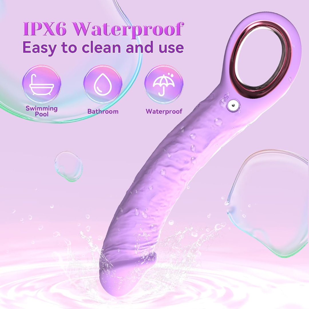 Realistic G-Spot Vibrator – 10 Vibration Modes, Waterproof Clitoral & Vaginal Silicone Dildo