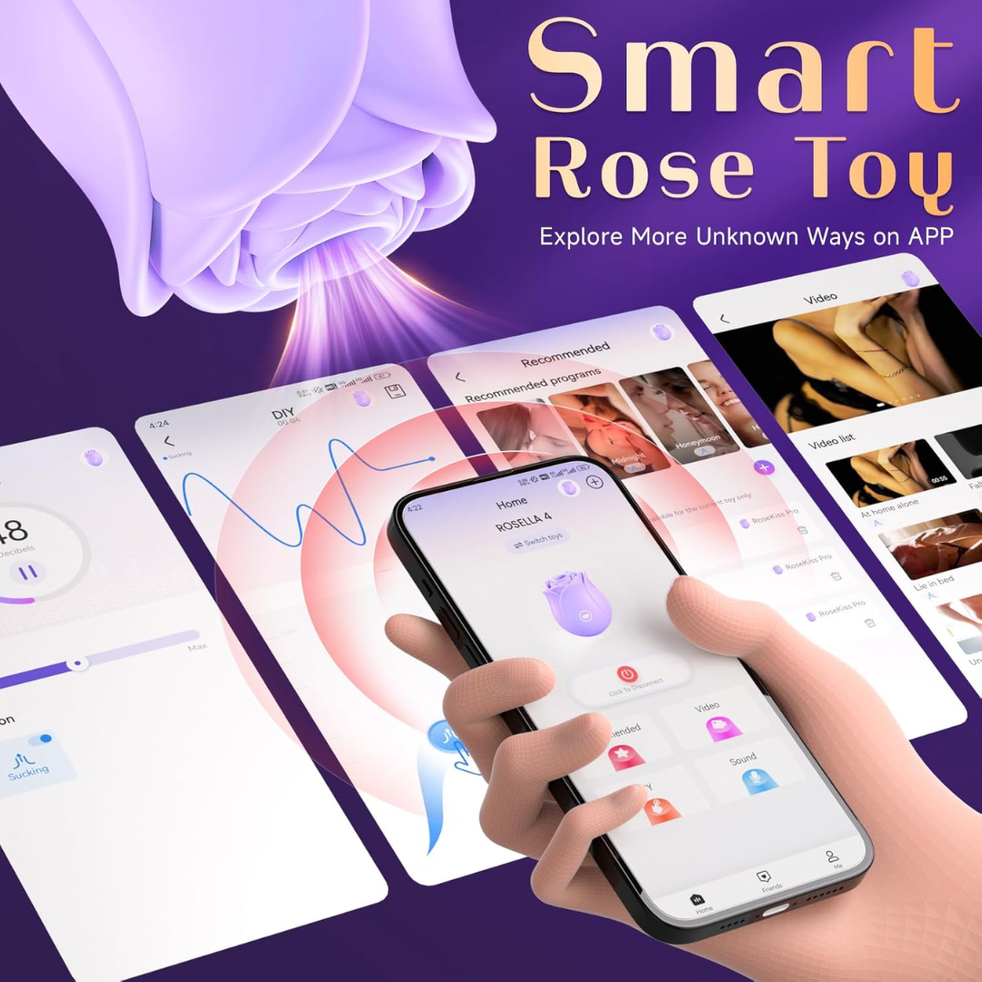 BIG SHOCKED Rose Clitoral Suction Vibrator – 10 Suction Modes, Compact & Travel-Friendly