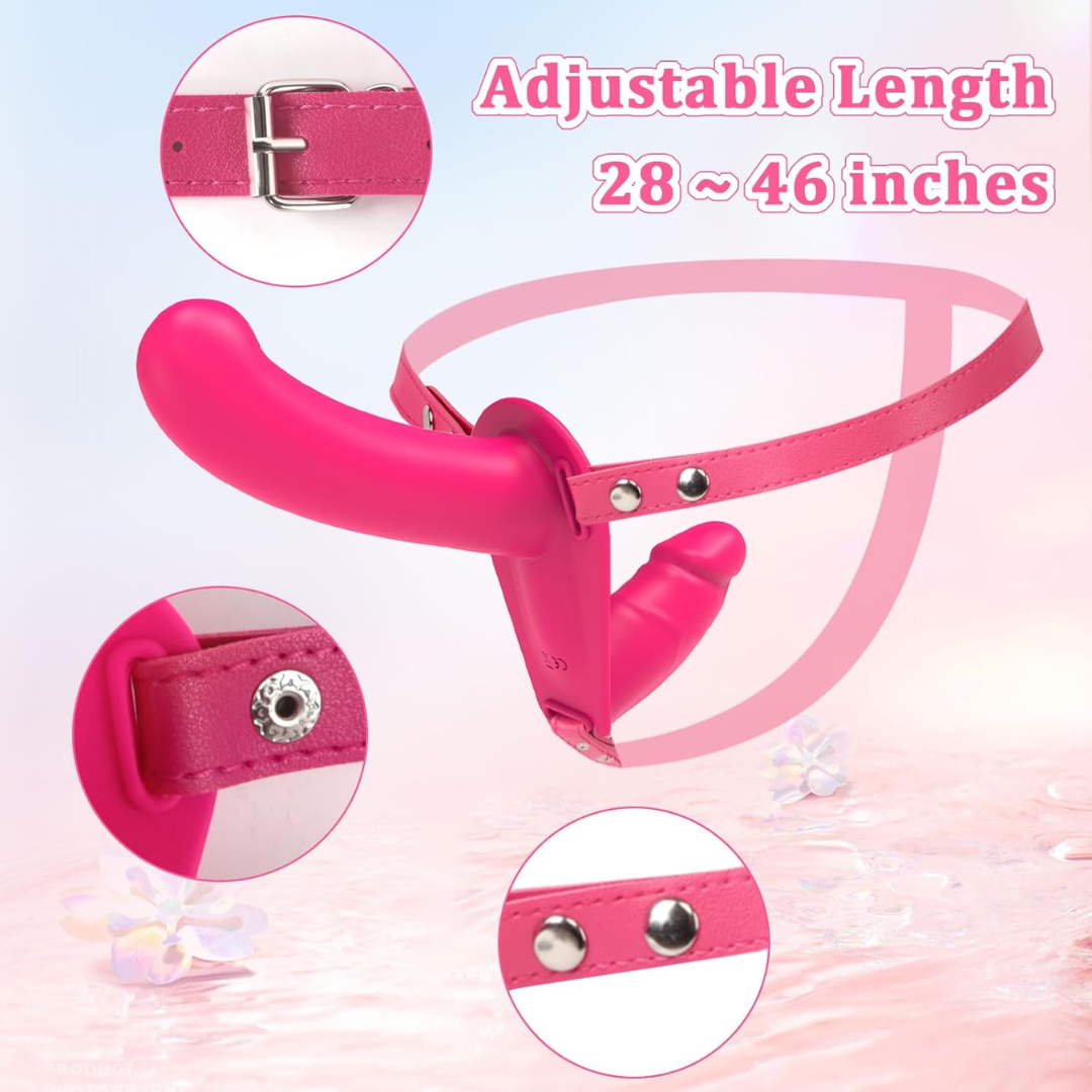 Adjustable Strap-On Vibrator with Remote Control – 10 Vibration Modes