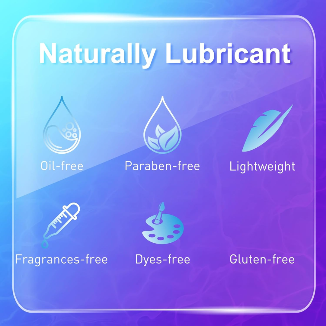 💦 BOMBEX Play Personal Lube – Water-Based Lubricant 8.8 fl oz (250 ml), Long-Lasting & Natural