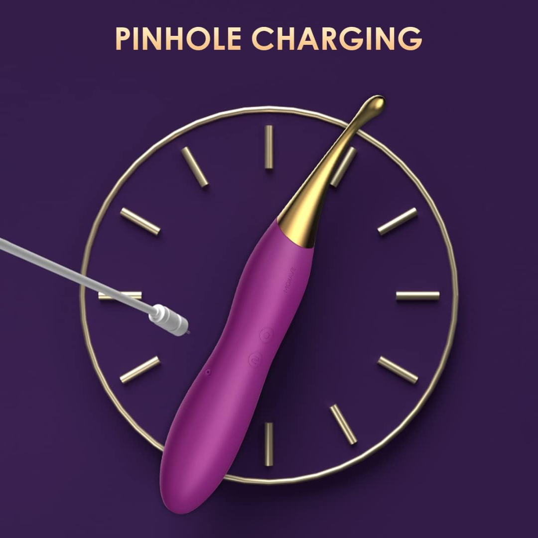 SVAKOM Beatrice – Powerful Vibrator & Clitoral Tip Stimulator with 2 Interchangeable Silicone Heads