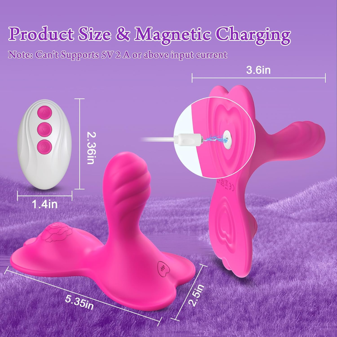 Aroraco 3-in-1 Remote Control App Vibrator – 9+9 Modes for G-Spot & Anal Stimulation