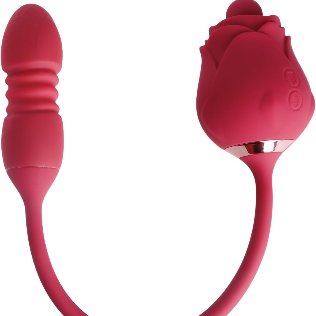 Acvioo 3-in-1 Clitoral Licking & G-Spot Vibrator with Nipple Stimulator – 10 Licking & 10 Vibration Modes