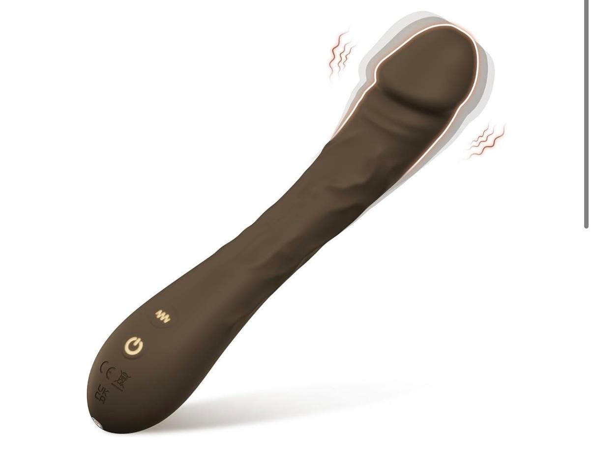 G-Spot Vibrating Dildo – 10 Powerful Vibration Modes, Realistic Wand Vibrator for Clitoral, Anal & Nipple Stimulation