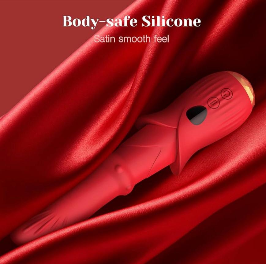 9-Mode Thrusting & Vibrating G-Spot Vibrator – Curved Textured Shaft, USB Rechargeable & Waterproof